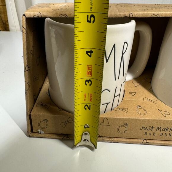 Rae Dunn Mr Right & Mrs Always Right Mug New in Box Wedding Gift - Picture 5 of 5